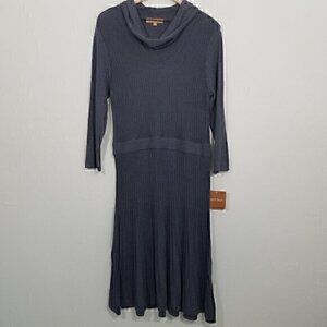 NWT Ellen Tracy Long Sleeve Sweater Dress Size L